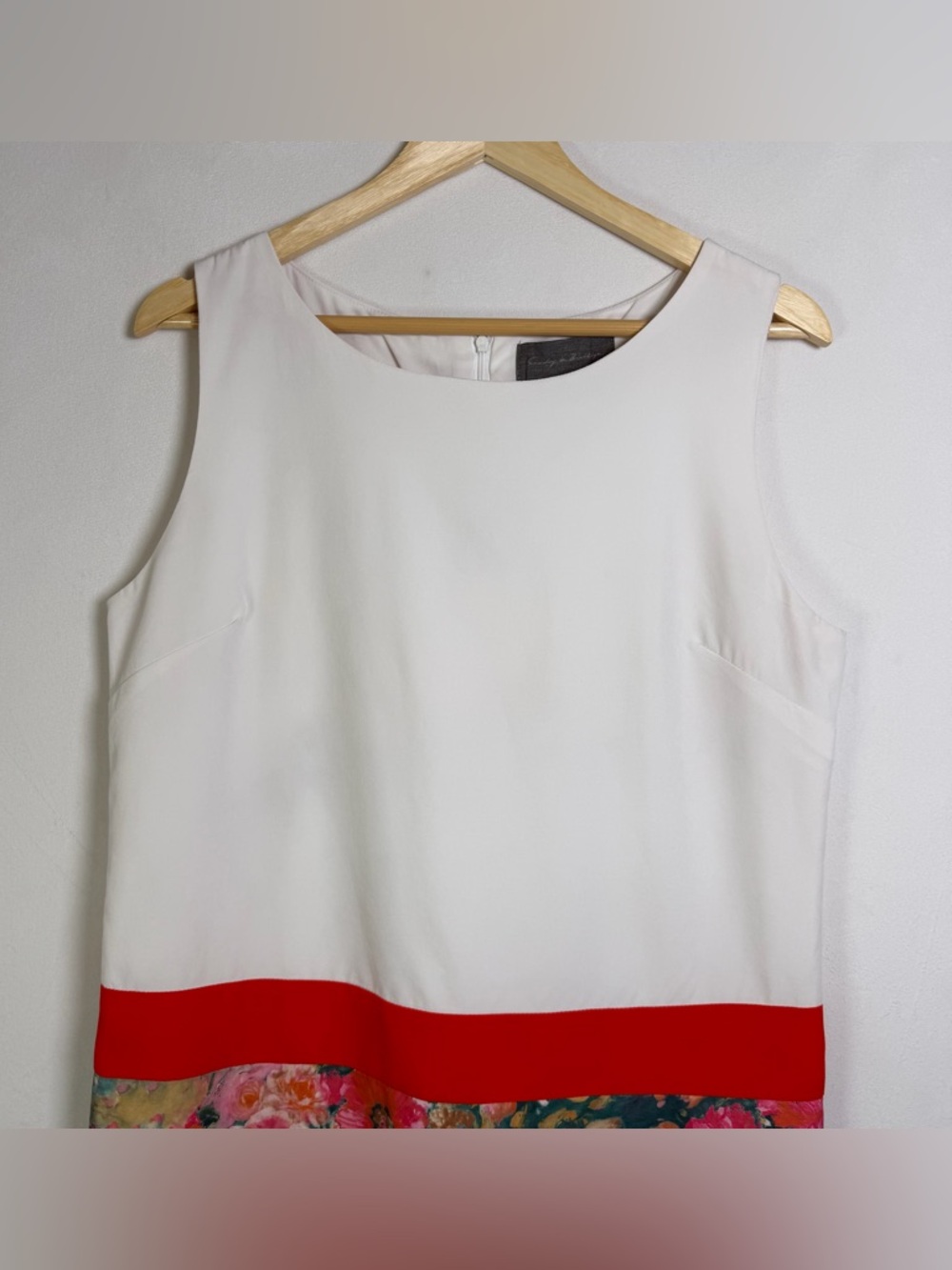 Anthropologie Sunday in Brooklyn Floral Colorblock Sheath Dress Women’s Sz 4 - Picture 4 of 9
